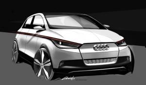 Designskizze des Audi A2 Konzeptfahrzeugs